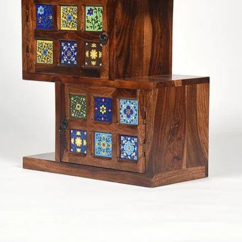 Meera Solid Sheesham Wood Bookshelf | Living Room Display Storage – Oakvello