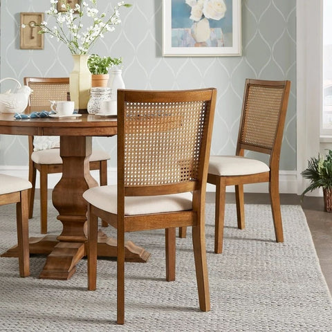 Solid Wood Dining Chair Set of 2 | Classic Kitchen & Dining Seating – Oakvello