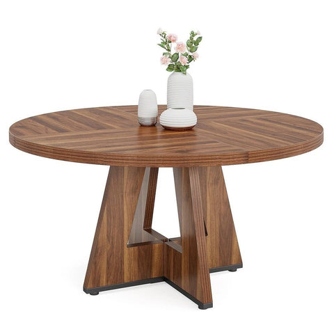 Solid Wood Round Dining Table | Kitchen & Dining Room Furniture – Oakvello