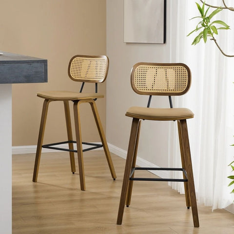 Solid Wood Bar Stools | Kitchen & Home Bar Seating – Oakvello