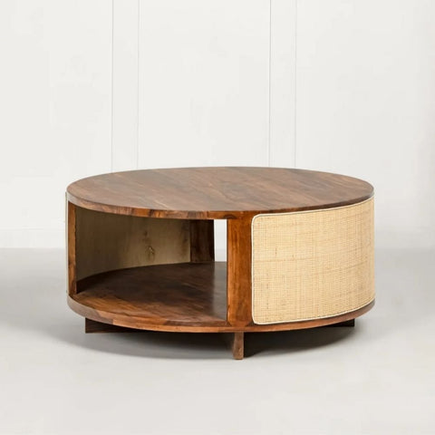 Solid Sheesham Wood Coffee Table | Durable Living Room Centre Table – Oakvello