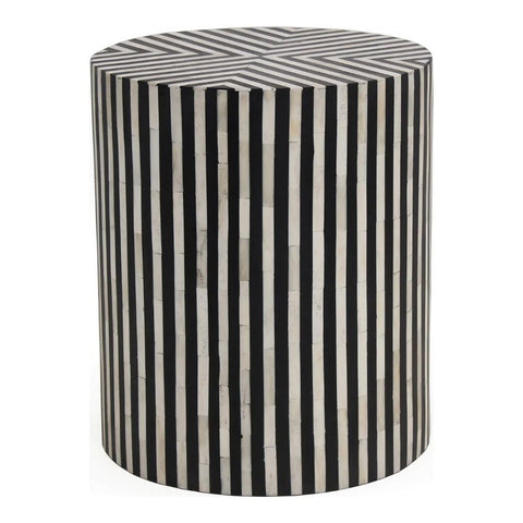 jaipuri Bone Inlay Side Table