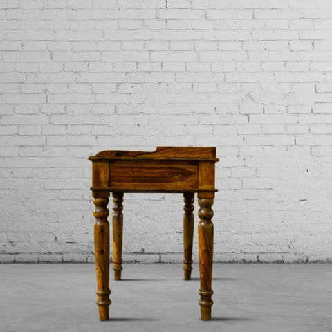Solid Sheesham Wood Study Table | Home Office Writing Desk – Oakvello
