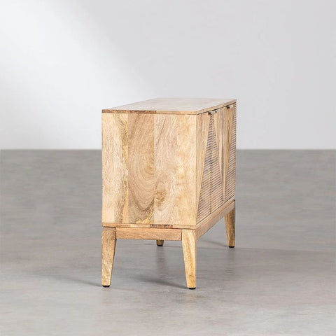Baty Design Solid Mango Wood Sideboard | Living Room Storage – Oakvello