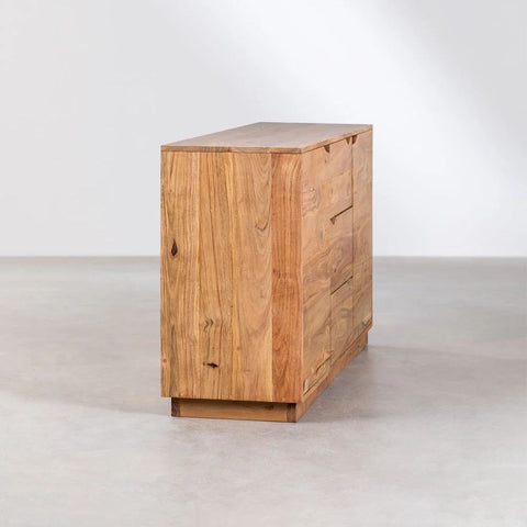 Tasmani Acacia Wood Sideboard | Solid Hardwood Storage Cabinet – Oakvello