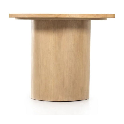 Natural Solid Wood Round Dining Table | Kitchen & Dining Furniture – Oakvello