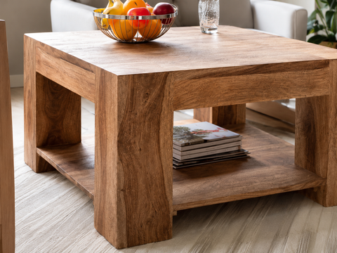 Solid Wood Coffee Table | Classic Décor Living Room Centre Table – Oakvello