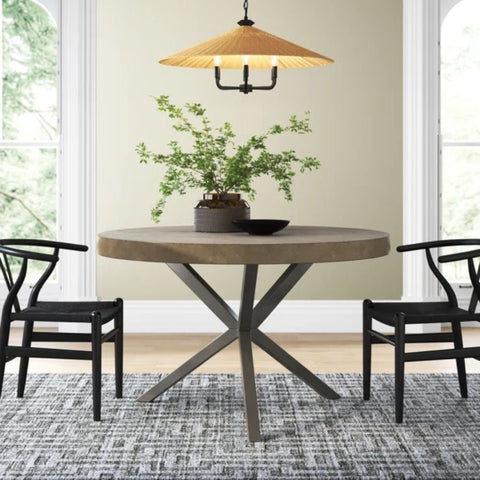 Solid Wood Round Dining Table | Kitchen & Dining Room Furniture – Oakvello