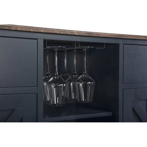 Solid Wood Wine Rack & Cabinet | Home Bar Storage Furniture – Oakvello