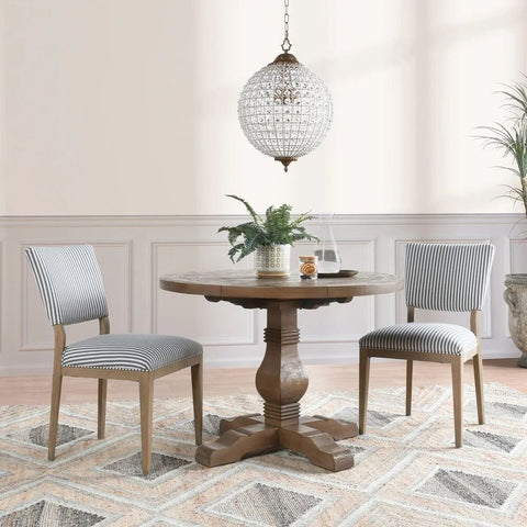 Weathered Brown Solid Wood Dining Table | Rustic Kitchen Furniture – Oakvello