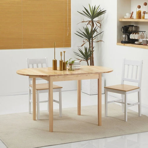 Solid Wood Folding Kitchen Dining Table | Space-Saving Furniture – Oakvello