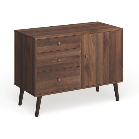 3-Drawer Mid-Century Modern Sideboard | Solid Wood Storage – Oakvello