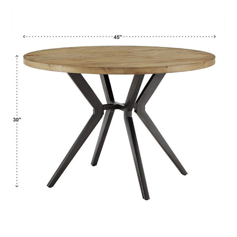 Solid Wood Round Dining Table | Seats 4 | Kitchen & Dining Furniture – Oakvello
