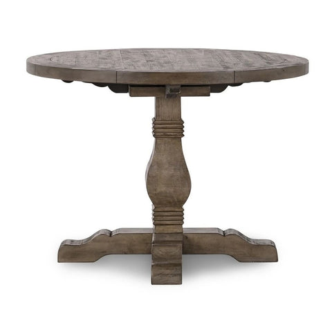 Weathered Brown Solid Wood Dining Table | Rustic Kitchen Furniture – Oakvello
