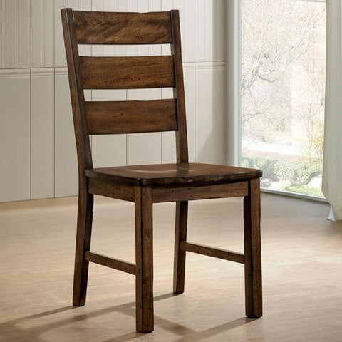 Solid Wood Armless Ladder Back Dining Chair | Kitchen & Dining Seating – Oakvello