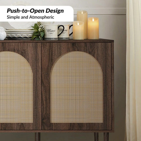 Solid Wood Sideboard Cabinet | Living Room Storage Furniture – Oakvello