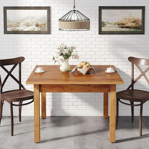 Square Solid Wood Dining Table | Seats 2-4 | Kitchen & Dining Room Furniture – Oakvello