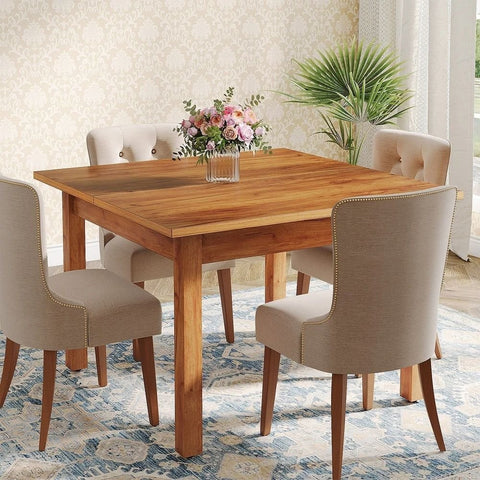 Square Solid Wood Dining Table | Seats 2-4 | Kitchen & Dining Room Furniture – Oakvello