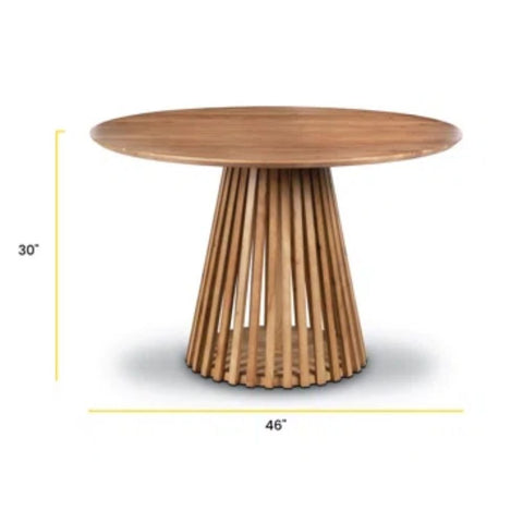 Solid Wood Pedestal Dining Table | Classic Kitchen & Dining Furniture – Oakvello