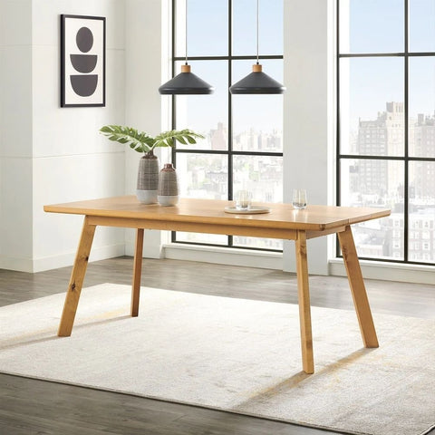 Warm Natural Solid Wood Dining Table | Inviting Kitchen Furniture – Oakvello