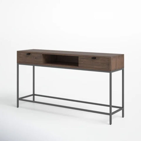 Natural Solid Wood Console Table | Entryway & Hallway Furniture – Oakvello
