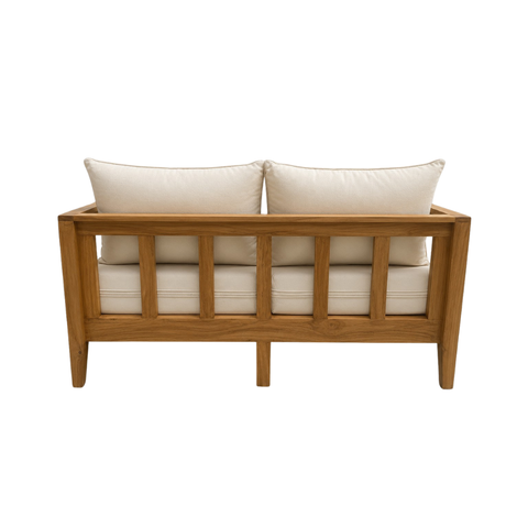 Solara Rattan Sofa | Sheesham Wood & Cane 3-Seater | Oakvello
