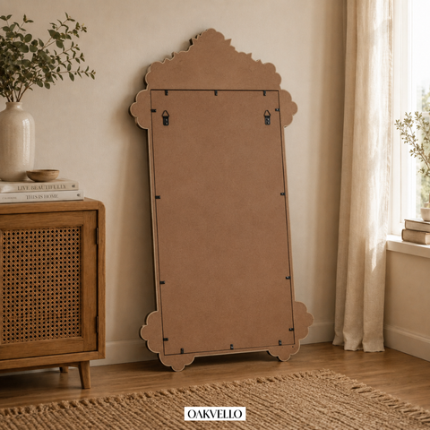 White Floral Shell Inlay 3-Drawer Bedside Table