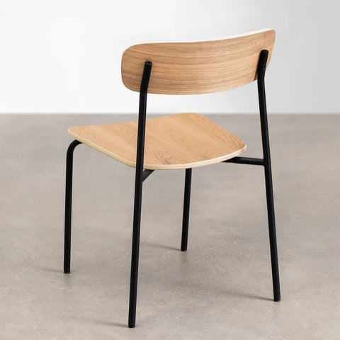 Wilpier Stackable Solid Wood Dining Chair | Space-Saving Kitchen Seating – Oakvello
