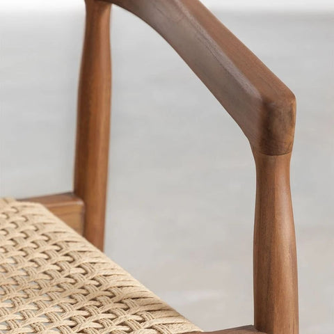 Visby Solid Teak Wood Dining Chair | Scandinavian Kitchen Seating – Oakvello