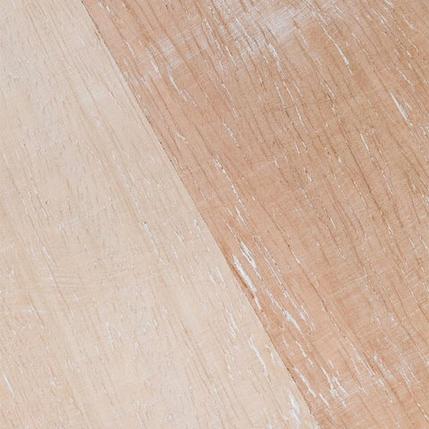 Round Solid Mango Wood Coffee Table | Natural Living Room Centre Table – Oakvello