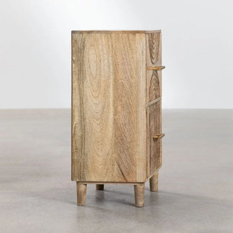 Langson Solid Mango Wood Bedside Table | Bedroom Nightstand – Oakvello