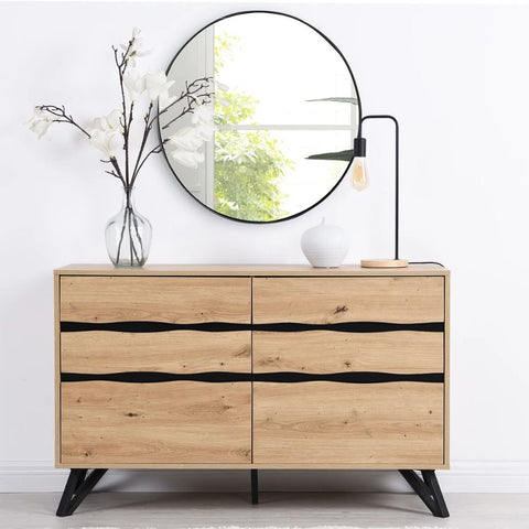 6-Drawer Chest of Drawers | Large Solid Wood Bedroom Dresser – Oakvello
