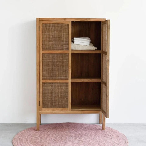 Solid Wood Tall Cabinet & Wardrobe | Bedroom Storage Furniture – Oakvello