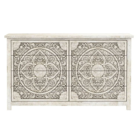 Solid Wood 8-Drawer Chest | Large Bedroom Storage Dresser – Oakvello