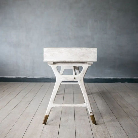 Nordic Solid Wood Console Desk | Scandinavian Home Office & Entryway Furniture – Oakvello