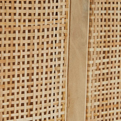 Rattan & Solid Wood Bed | Handcrafted Boho Bedroom Furniture – Oakvello