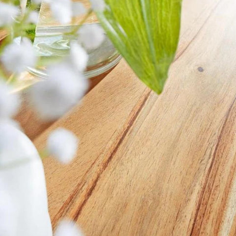 Solid Acacia Wood Coffee Table | Handcrafted Living Room Centre Table – Oakvello