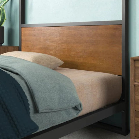 Solid Wood 4-Poster Bed Frame | Statement Bedroom Furniture – Oakvello