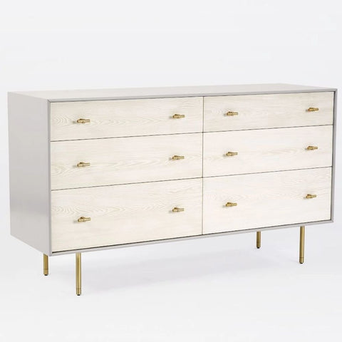 6-Drawer Solid Wood Dresser | Large Bedroom Storage Chest – Oakvello