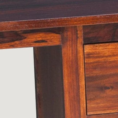 Solid Mango Wood Study Table | Compact Home Office Writing Desk – Oakvello