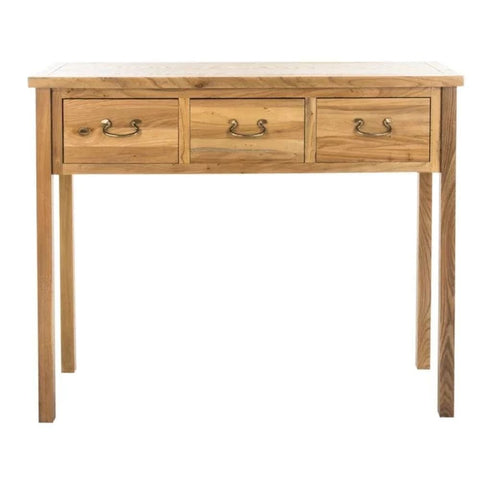 Oak Finish Solid Wood Console Table | Entryway & Hallway Furniture – Oakvello