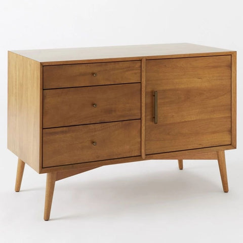 Solid Wood Sideboard Cabinet | Elegant Living Room Storage Furniture – Oakvello