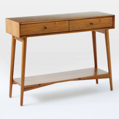 Acorn Mid-Century Solid Wood Console Table | Entryway Furniture – Oakvello