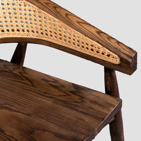 Luca Solid Wood Armchair | Premium Accent Chair for Living Room – Oakvello
