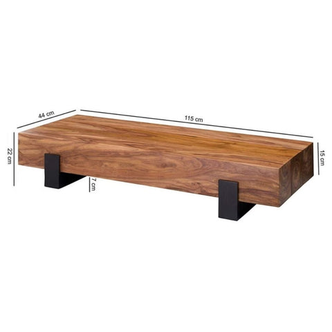 Solid Wood Coffee Table | Sturdy Hardwood Living Room Furniture – Oakvello