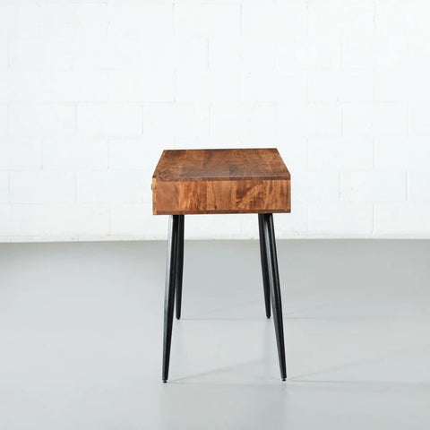 Natural Solid Acacia Wood Desk | Home Office Writing Table – Oakvello