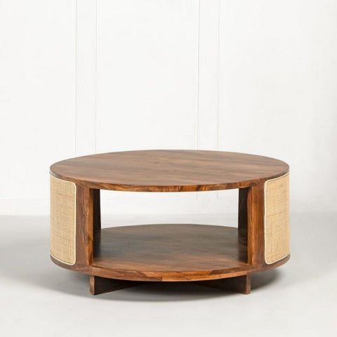 Solid Sheesham Wood Coffee Table | Durable Living Room Centre Table – Oakvello