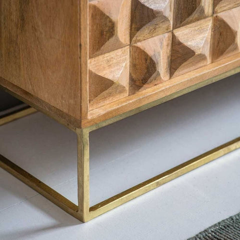 Solid Wood Sideboard | Classic Living Room Storage Cabinet – Oakvello