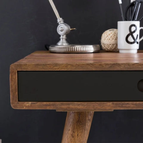 Jodhpur Solid Wood Study Table | Heritage Home Office Writing Desk – Oakvello