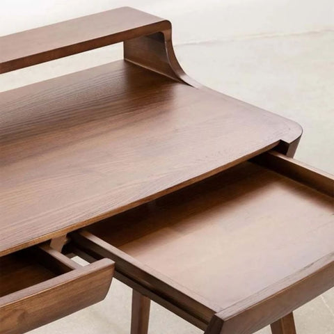 Solid Mango Wood Study Table | Home Office Writing Desk – Oakvello